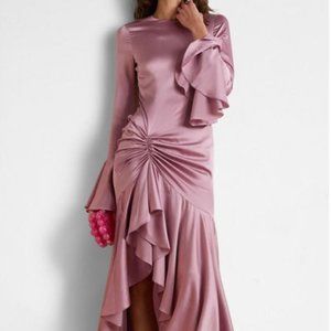 Caroline Constas Monique Stretch-silk Midi-dress (purple/muave)